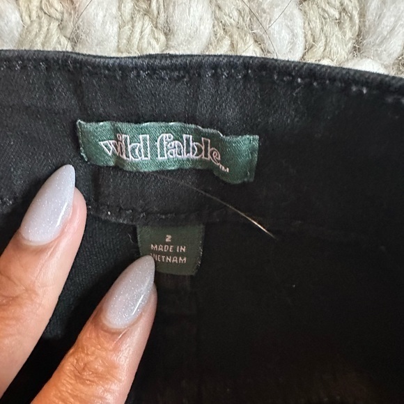 Wild Fable Black Super High Rise Distressed Skinny Jeans Women's Size 2 - Picture 7 of 11